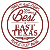 Best of East Texas Longview News Journal Readers Choice Award Logo